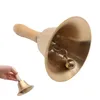 Handglocke,Tischglocke Messing mit Holzgriff 11*11*18cm Produktbild-Vorschau 1