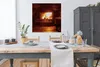 MuchoWow® Poster Kamin mit offener Tür 100x100 cm - Produktbild-Vorschau 3