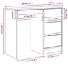 vidaXL Schreibtisch mit Speicher Weiß 90 x 37,5 x 75 cm Produktbild-Vorschau 8