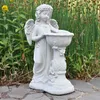 Angelo in piedi presso la fontana d'acqua I Massiccia Anteprima dell’immagine prodotto 6