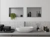 Mexen X-Wall-R Nischenregal mit Flansch 45 x 30 cm, Inox - Produktbild-Vorschau 3