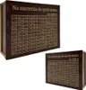 Skarbonka drewniana wenge, wykreślanka personalizowana z Podgląd zdjęcia produktu 1