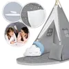 Nukido NK-406 Dětské teepee - šedé Náhled obrázku produktu 15