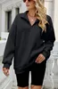 ASKSA Damen Sweatshirts 1/4 Reißverschluss Pullover Langarm Produktbild-Vorschau 3