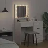 vidaXL Toaletka z półką biała 50 x 41 x 135 cm materiał Podgląd zdjęcia produktu 4