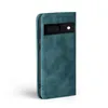 A teal flip-style phone case for a Google Pixel 8 is shown against a white background. Produktbild-Vorschau