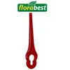 A red grass trimmer blade with the Florabest logo above it. Produktbild-Vorschau