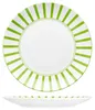 Split vert rayé 6x Assiette plate Ø27cm Porcelaine 6 Voir les images du produit 3