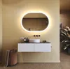 Kúpe??ové zrkadlo 100x70cm - oválny s LED osvetlením - LED Náhľad obrázku produktu 9
