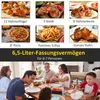 HOMCOM Heißluftfritteuse 6,5 L 1700W mit 8 Menüs Produktbild-Vorschau 6
