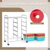 COSTWAY Vozík s 10 stohovatelnými zásuvkami, zásuvkový Náhled obrázku produktu 4