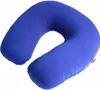A blue U-shaped travel pillow against a white background. Náhled obrázku produktu