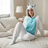 Pigiama Onesie Kigurumi Travestimento Costume Unicorno Anteprima dell’immagine prodotto 2