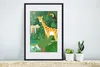 MuchoWow® Gerahmtes Poster Dschungel - Giraffe - Tukan - Produktbild-Vorschau 4