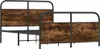 vidaXL Metallbett ohne Matratze Räuchereiche 137x190 cm Produktbild-Vorschau 3