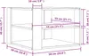 vidaXL Couchtisch Schwarze Eiche 58 x 58 x 40 cm Produktbild-Vorschau 6