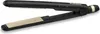 A black and gold hair straightener is shown against a white background. Voir les images du produit