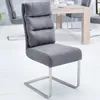 Design Freischwinger Stuhl COMFORT vintage grau Produktbild-Vorschau 1