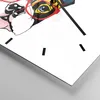 Wanduhr - Quadrat - Glasuhr - Hund Brille Bunt Bulldogge - Produktbild-Vorschau 5