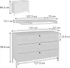 Fasciatoio Vitalispa Ajaton Bianco 133 x 98.4 cm con 3 Anteprima dell’immagine prodotto 3