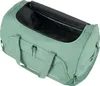 A green duffel bag with its main compartment open. Produktbild-Vorschau