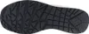 The bottom view of a black sneaker sole. Voir les images du produit