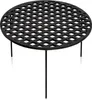 A black cast iron grill grate with three legs, shown from a slightly elevated angle against a white background. Produktbild-Vorschau