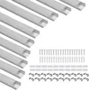 Jayseuw 10x1m LED profilo in alluminio profilo in alluminio Anteprima dell’immagine prodotto 9
