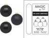 Weihnachtskugeln Glas 10cm 6 Stück - Ebony Black Produktbild-Vorschau 4