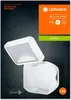 A product image with marketing text and graphics, showcasing a white LED spotlight. Produktbild-Vorschau