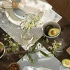 IB Laursen Tischset Staubig Blau mit weißen Streifen 45x35 Produktbild-Vorschau 3