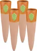 Relaxdays Tonspitzen Bewässerung, 4er Set, Tonkegel für 1,5 Produktbild-Vorschau 1