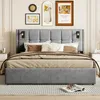 CDGlobal Polsterbett 140x200cm, Boxspringbett mit Produktbild-Vorschau 1
