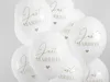 Luftballons 30cm mit Aufdruck Just Married 6er Set weiß / Produktbild-Vorschau 5