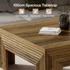 Table basse, table de salon carrée 100 cm, table d'appoint, Voir les images du produit 4