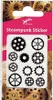 Zahnrad Klebetattoos - Fasching Halloween Karneval Produktbild-Vorschau 1