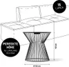 LUMALAND Beistelltisch - mit LED, Solar und USB - in- & Produktbild-Vorschau 6