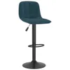 Barhocker Blau Samt 42,5 x 45 x (84-105) cm drehbar mit Produktbild-Vorschau 3