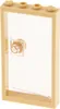 1x Lego Tür Rahmen 1x4x6 beige Türblatt Scheibe transparent Produktbild-Vorschau 2