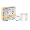 A gift set for women containing a perfume bottle and two lotion tubes, presented in a suitcase-themed box. Náhled obrázku produktu