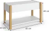 Półka dziecięca Vitalispa Malia Biały 80 x 46 cm, Model Podgląd zdjęcia produktu 3