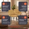 SalesFever Armlehnstuhl 2er-Set | Bezug Cord-Optik | Beine Produktbild-Vorschau 2