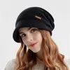 Damen Wollmütze(Schwarz) Winter Mütze Warme Strickmütze Produktbild-Vorschau 1