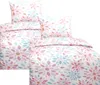 Hochwertige Baumwolle Bettwäsche Blumen Weiß Pink 135x200 Produktbild-Vorschau 2