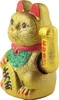 A golden Maneki-neko (lucky cat) figurine. Produktbild-Vorschau