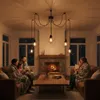 MasterLED Kronleuchter 5-flammig E27 Schwarz Loft Design Produktbild-Vorschau 3