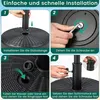COSTWAY Sonnenschirmständer befüllbar, Schirmständer für Produktbild-Vorschau 3
