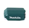 A teal Makita battery adapter is shown against a white background. Produktbild-Vorschau