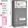 tectake® Fortress schránka na balíky s integrovaným zámkem Náhled obrázku produktu 7