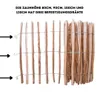 SEVICO 5m Staketenzaun 80cm x 5m mit Lattenabstand 3-4cm Produktbild-Vorschau 4